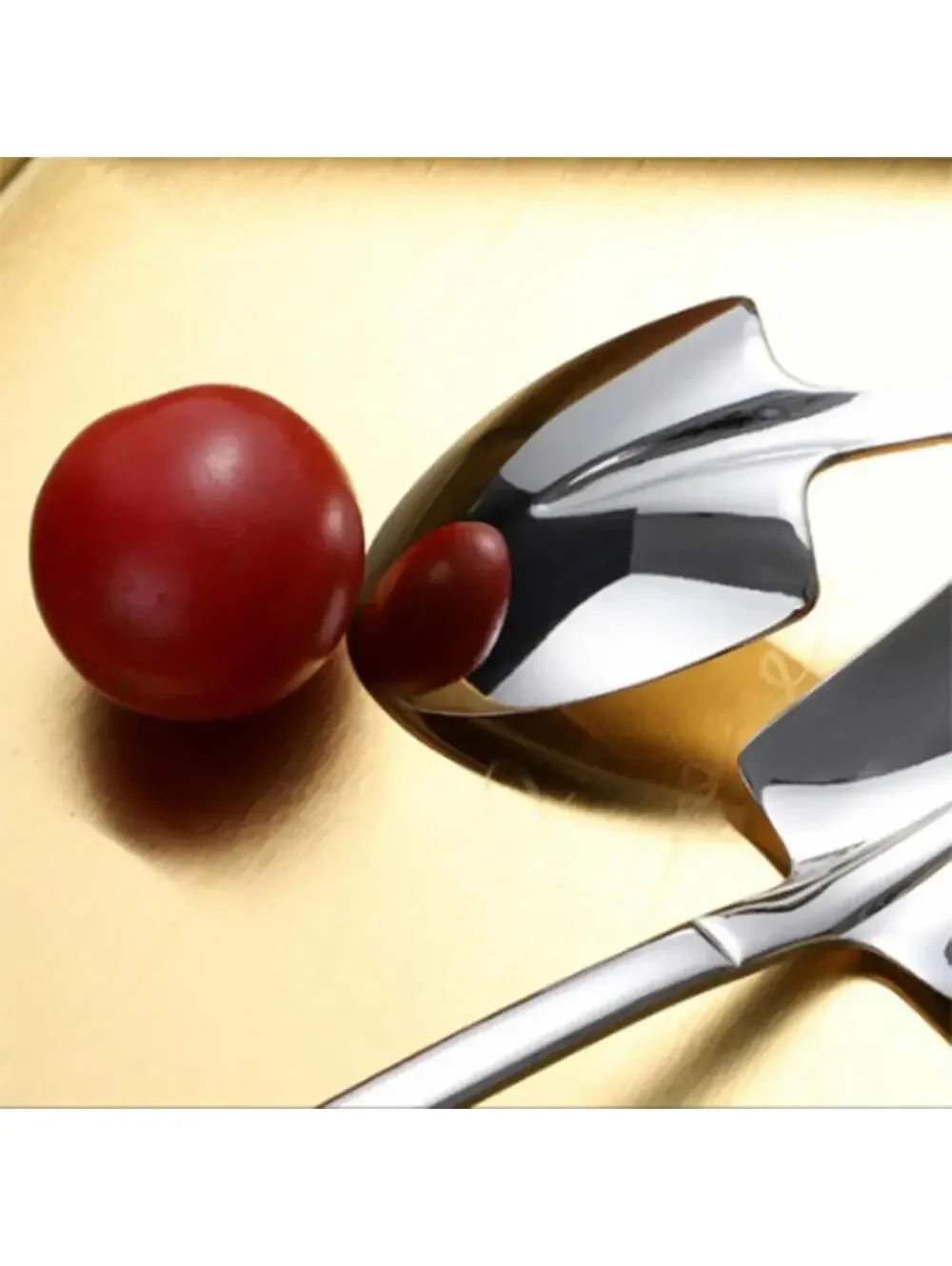 4-Piece Mini Shovel Spoons Set, Silver Stainless Steel Dessert Serving Utensils